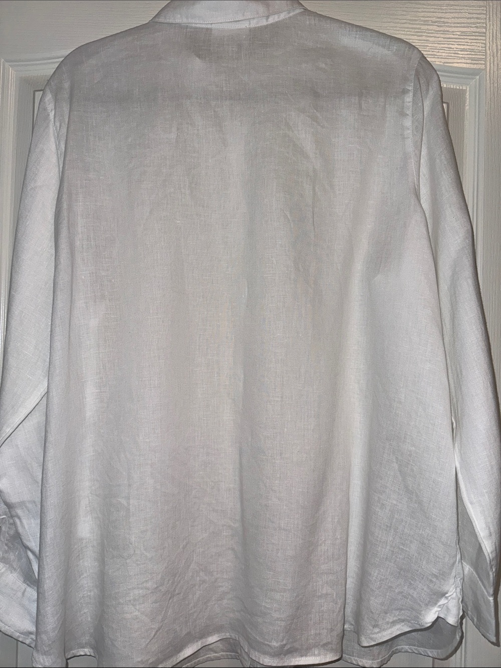 J. Jill White Linen Button-Front Top - Picture 2 of 8